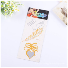 Fashion Lace Glitter Skin Safe Temporary Body Floral Tattoo Sticker